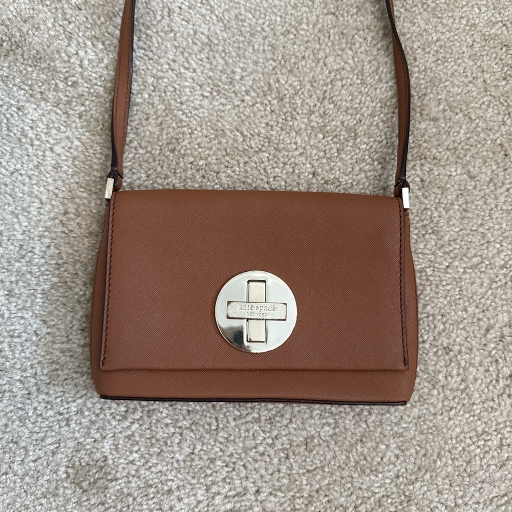 Kate Spade Women’s Leather Brown Crossbody Bag - Picture 1 of 7